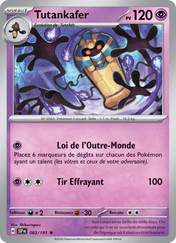 Tutankafer, carte 083 de Étincelles Déferlantes