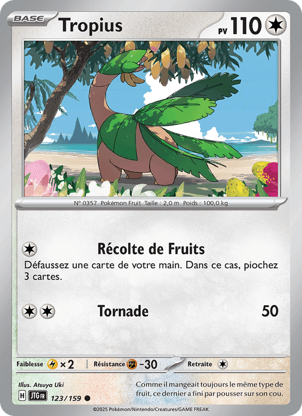 Tropius, carte 123 de Aventures Ensemble