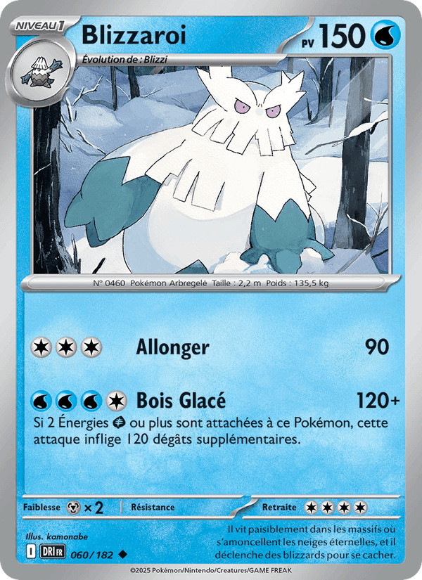 Blizzaroi, carte 060 de Rivalités Destinées