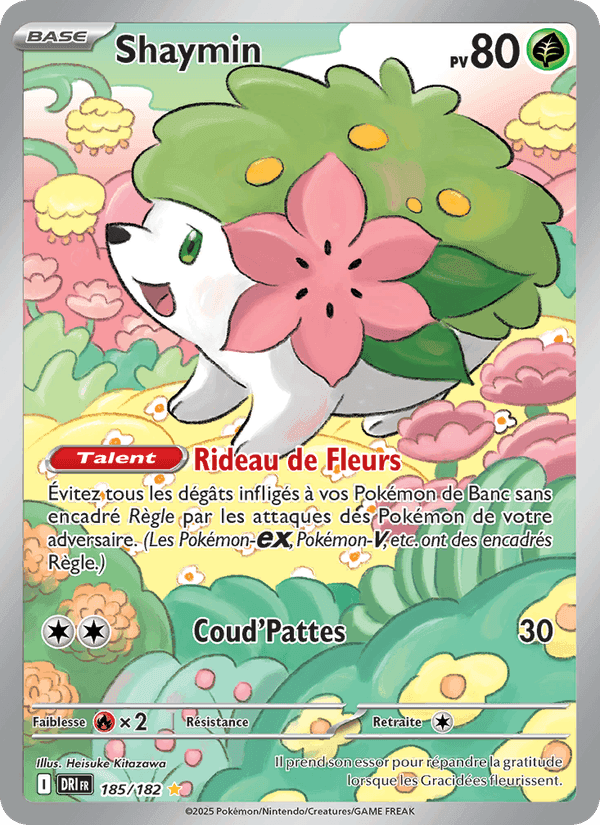 Shaymin, carta 185 di Rivalités Destinées