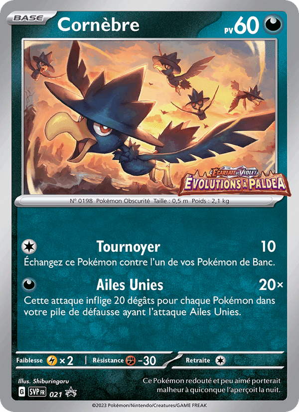 Cornèbre, carte 021 de SVP Black Star Promos