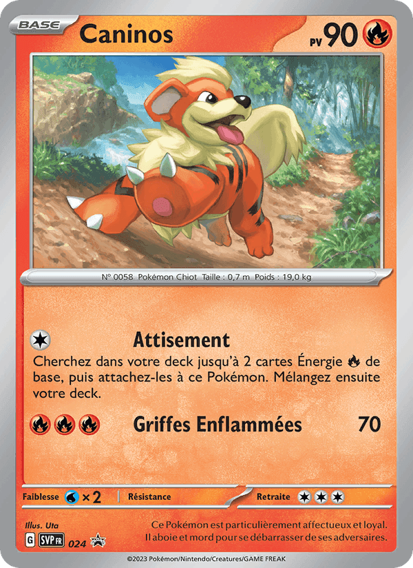 Caninos, carte 024 de SVP Black Star Promos
