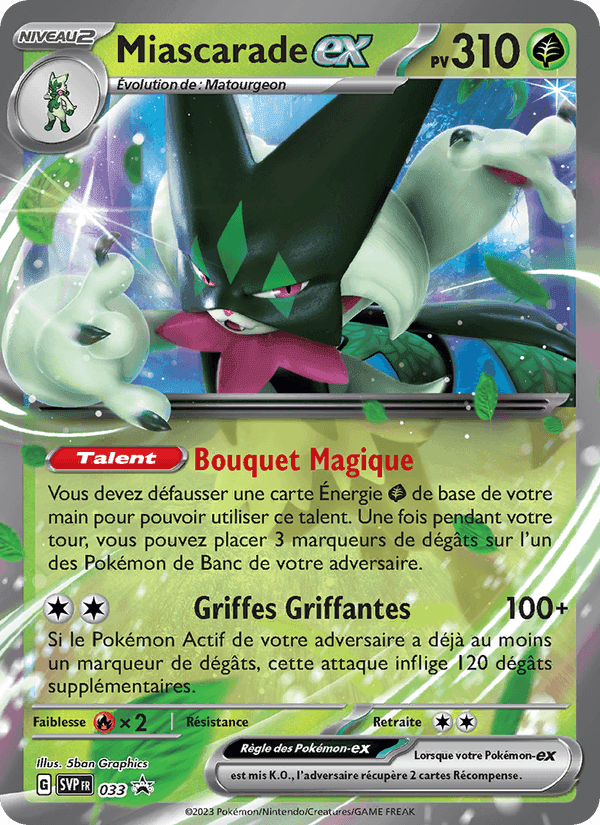 Miascarade-ex, carte 033 de SVP Black Star Promos