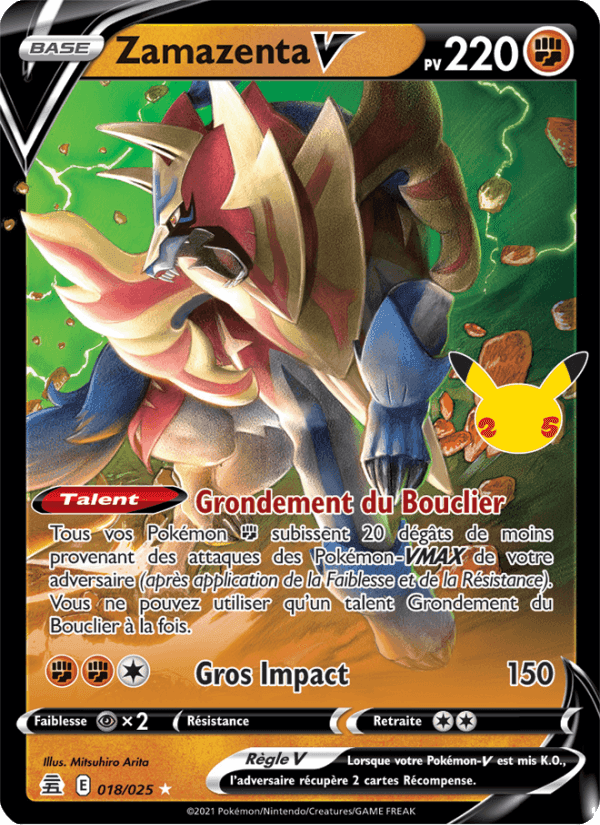 Zamazenta V, carte 18 de Célébrations