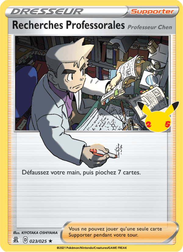 Recherches Professorales (Professeur Chen), carte 23 de Célébrations
