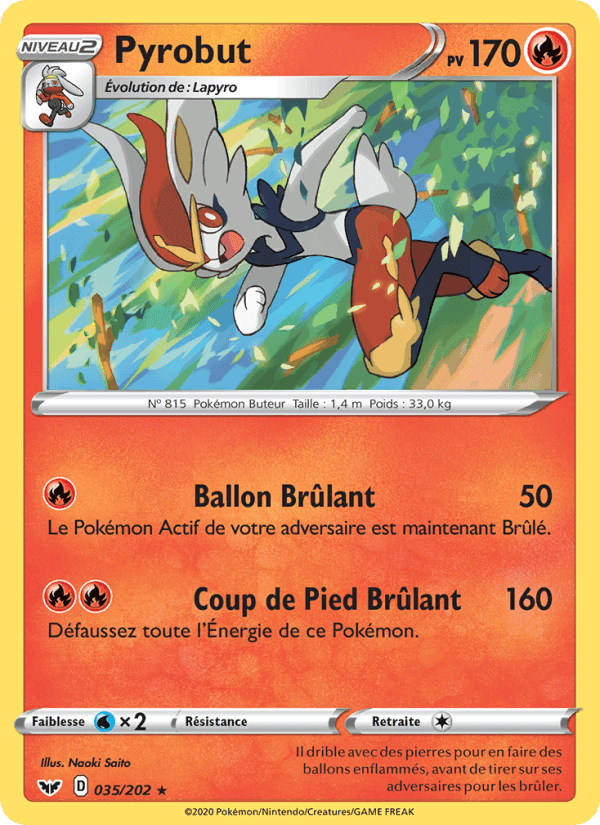Pyrobut, carta 35 di Épée et Bouclier