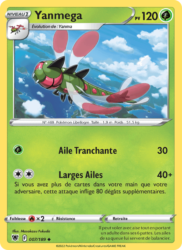 Yanmega, carte 007 de Astres Radieux