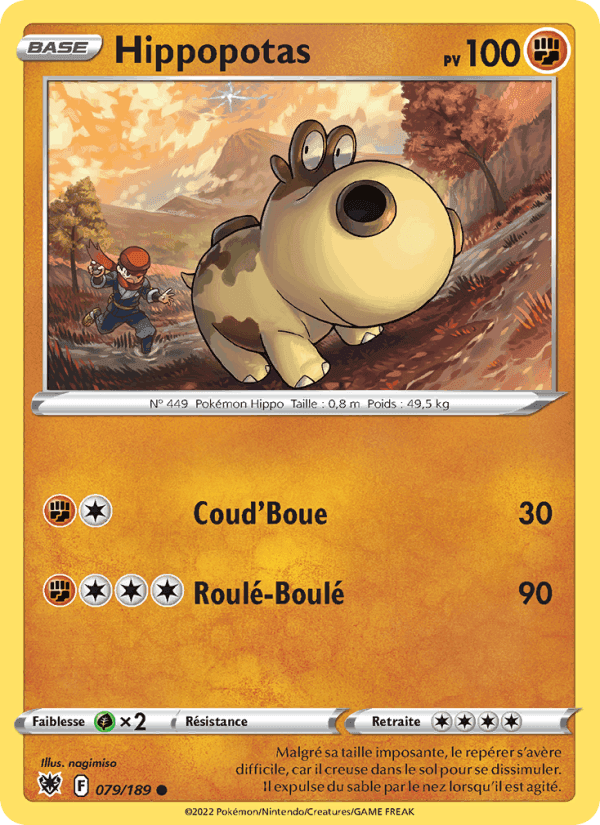 Hippopotas, card 079 from Astres Radieux