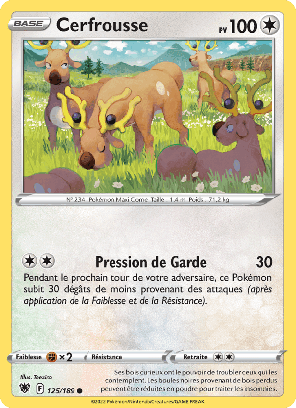 Cerfrousse, card 125 from Astres Radieux