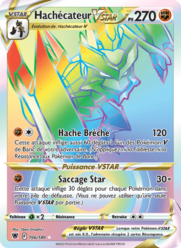 Hachécateur VSTAR, card 196 from Astres Radieux