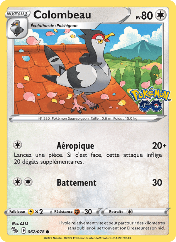 Colombeau, card 062 from Pokémon GO