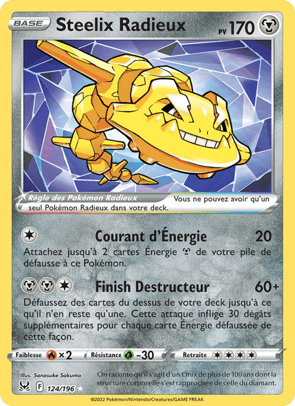 Steelix Radieux, card 124 from Origine Perdue