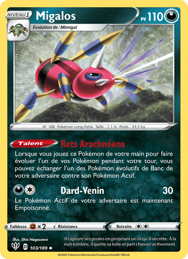 Migalos, card 103 from Ténèbres Embrasées