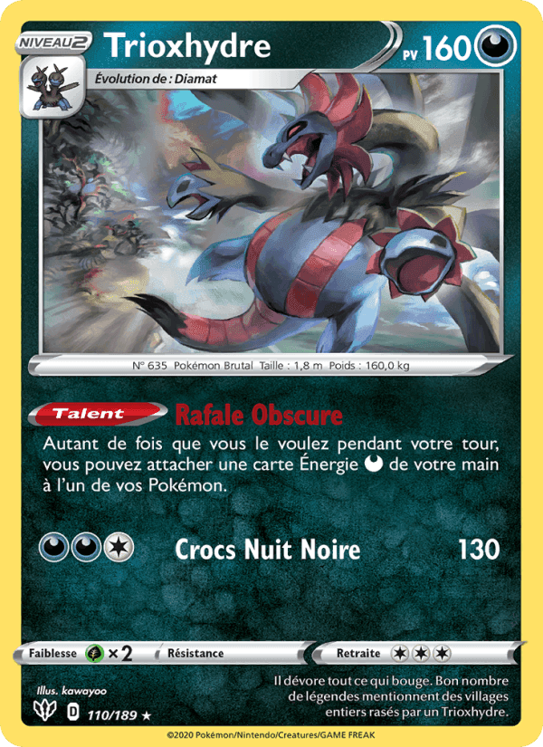 Trioxhydre, card 110 from Ténèbres Embrasées
