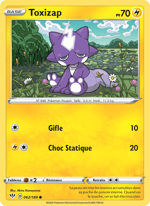 Toxizap, card 62 from Ténèbres Embrasées