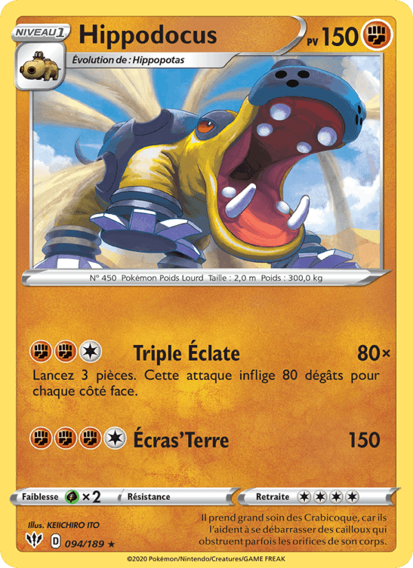 Hippodocus, card 94 from Ténèbres Embrasées