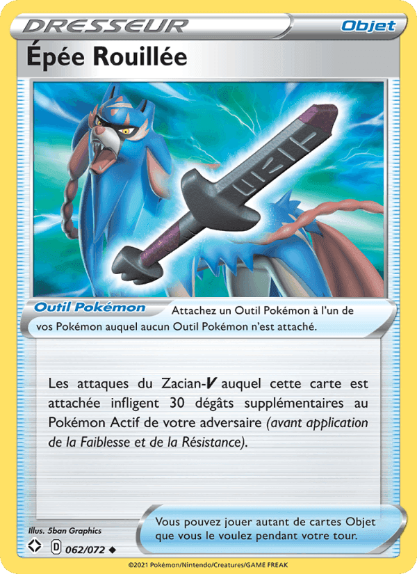 Épée Rouillée, card 62 from Destinées Radieuses