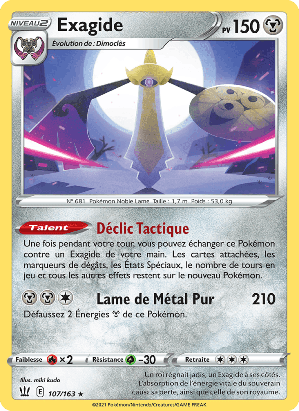 Exagide, carta 107 di Styles de combat