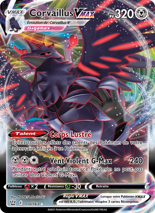 Corvaillus VMAX, card 110 from Styles de combat
