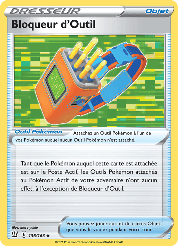 Bloqueur d'Outil, card 136 from Styles de combat