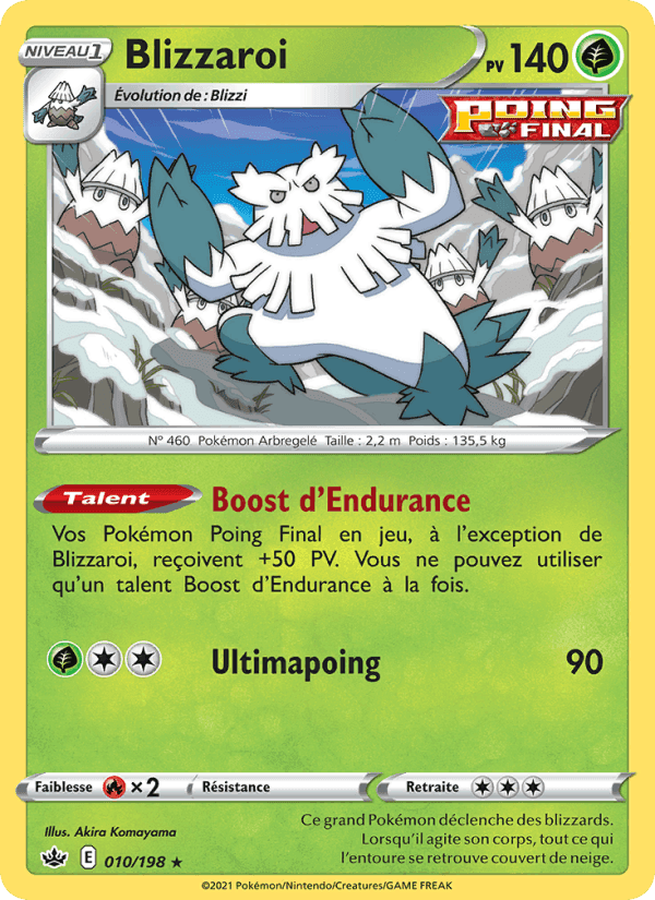 Blizzaroi, carte 10 de Règne de Glace