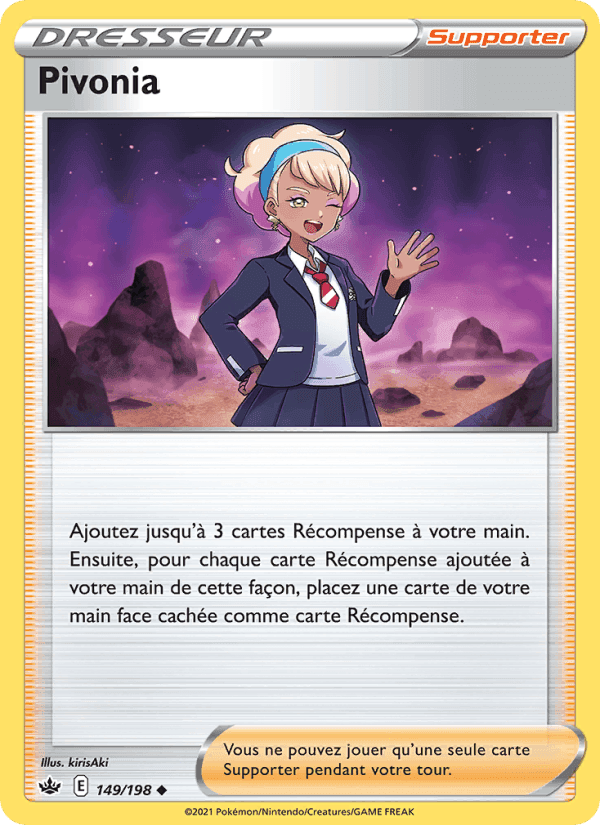 Pivonia, card 149 from Règne de Glace
