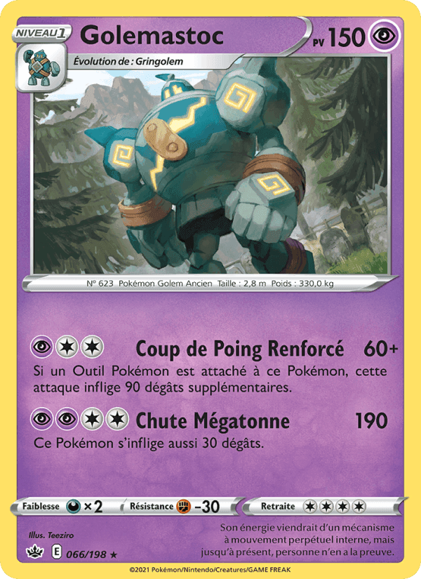 Golemastoc, card 66 from Règne de Glace