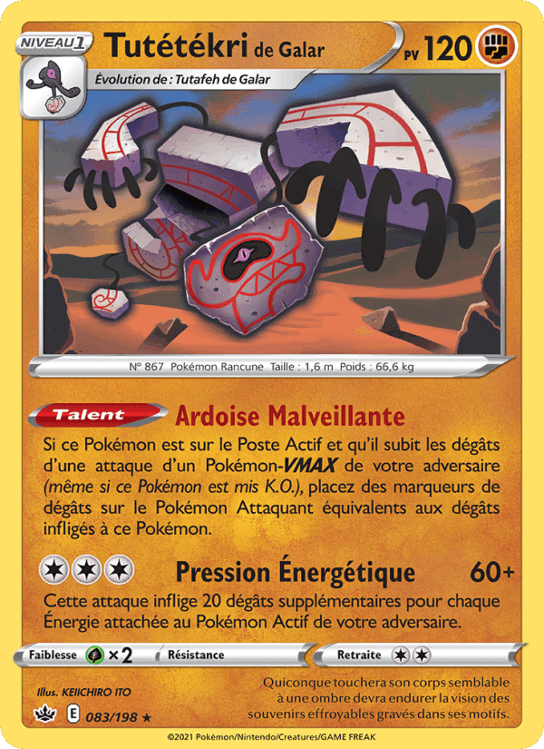 Tutétékri de Galar, carte 83 de Règne de Glace