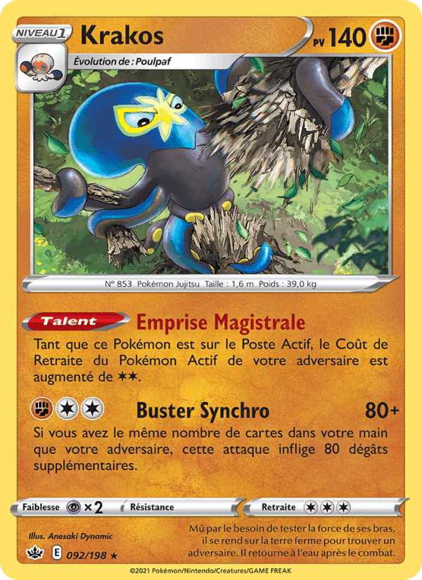 Krakos, card 92 from Règne de Glace