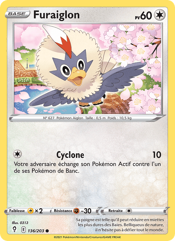 Furaiglon, card 136 from Évolution Céleste
