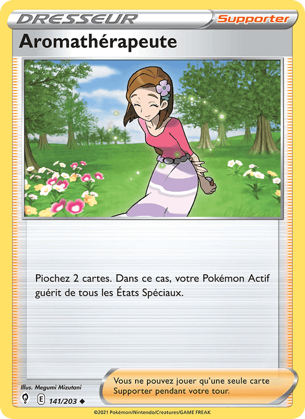 Aromathérapeute, card 141 from Évolution Céleste