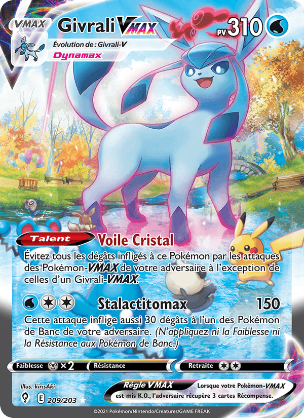 Givrali VMAX, card 209 from Évolution Céleste