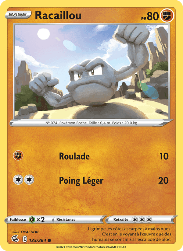 Racaillou, card 135 from Poing de Fusion