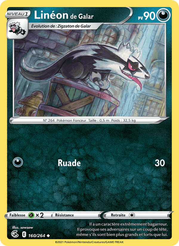 Linéon de Galar, card 160 from Poing de Fusion