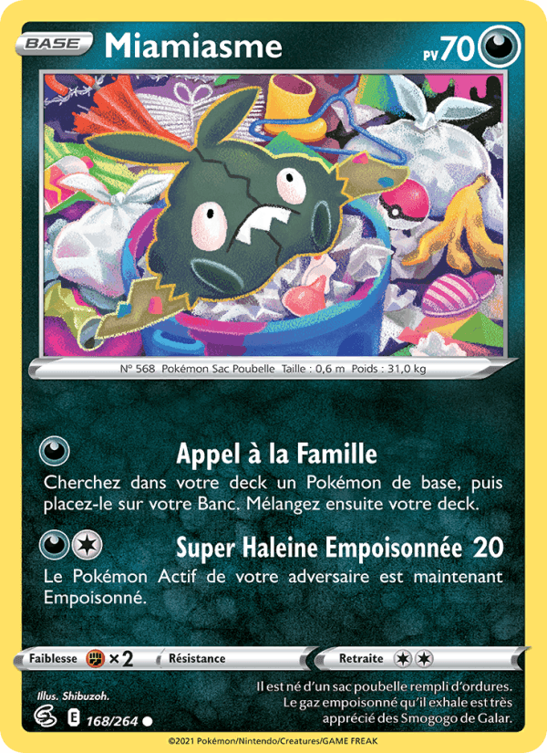 Miamiasme, card 168 from Poing de Fusion