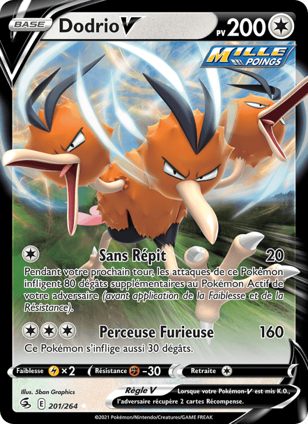 Dodrio V, carta 201 di Poing de Fusion