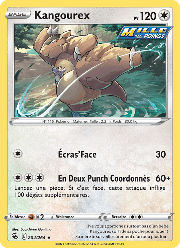 Kangourex, carte 204 de Poing de Fusion