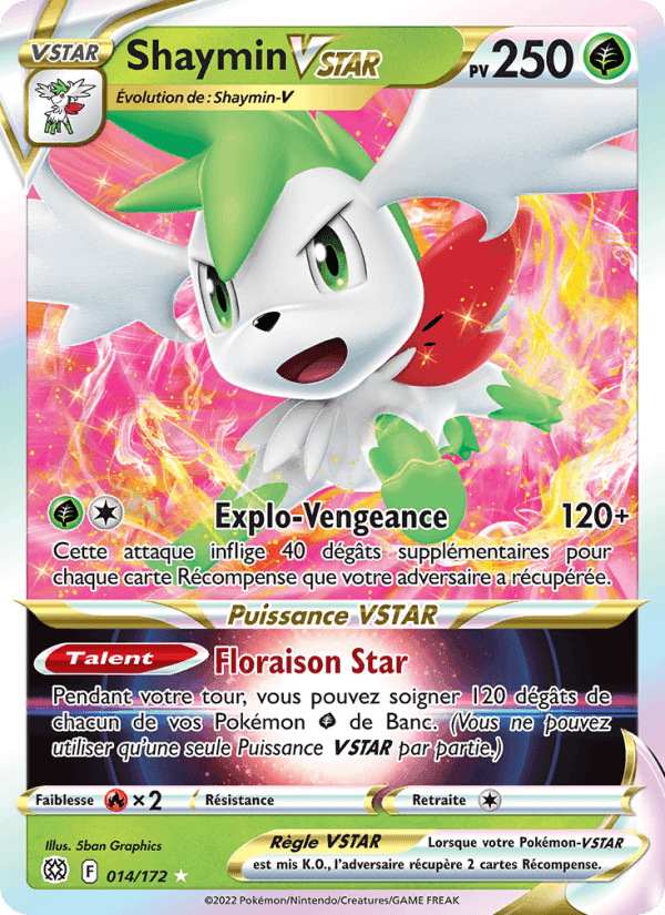 Shaymin VSTAR, carta 014 de Stars Étincelantes