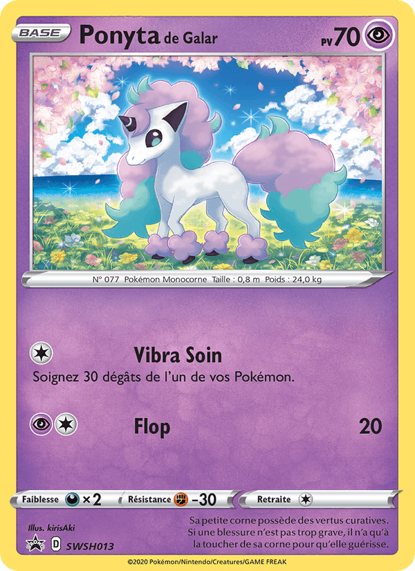 Ponyta de Galar, carta SWSH013 di Promo SWSH
