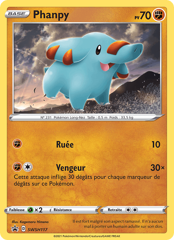 Phanpy, card SWSH117 from Promo SWSH