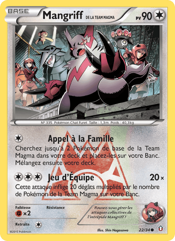Mangriff de la Team Magma, carte 22 de Double Danger