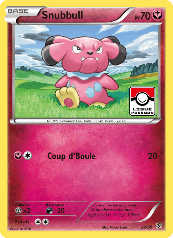 Snubbull, carte 22 de Bienvenue à Kalos