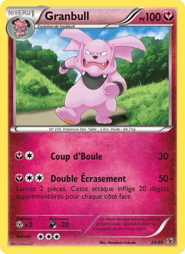 Granbull, carta 23 de Bienvenue à Kalos