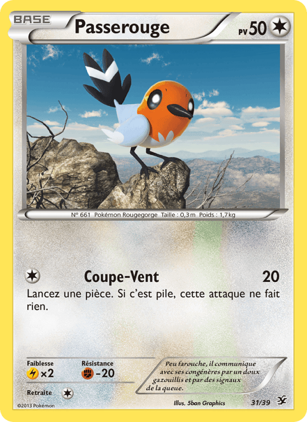 Passerouge, carta 31 de Bienvenue à Kalos