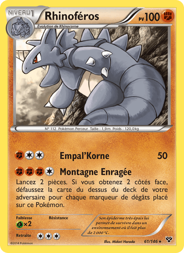 Rhinoféros, card 61 from XY