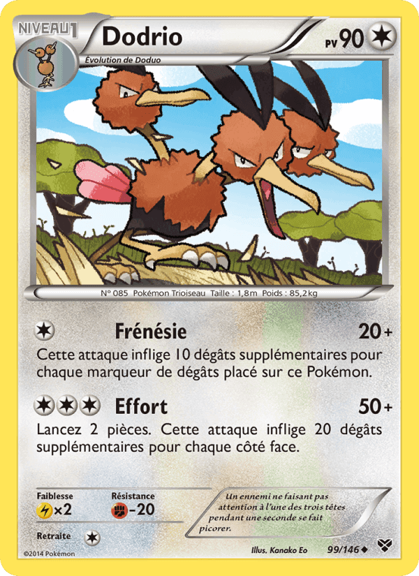Dodrio, card 99 from XY