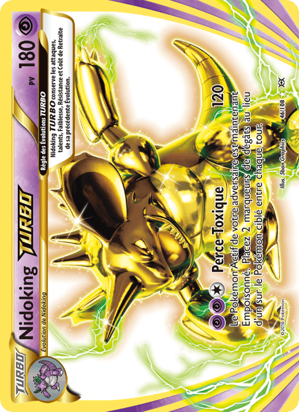 Nidoking TURBO, carte 46 de Évolutions