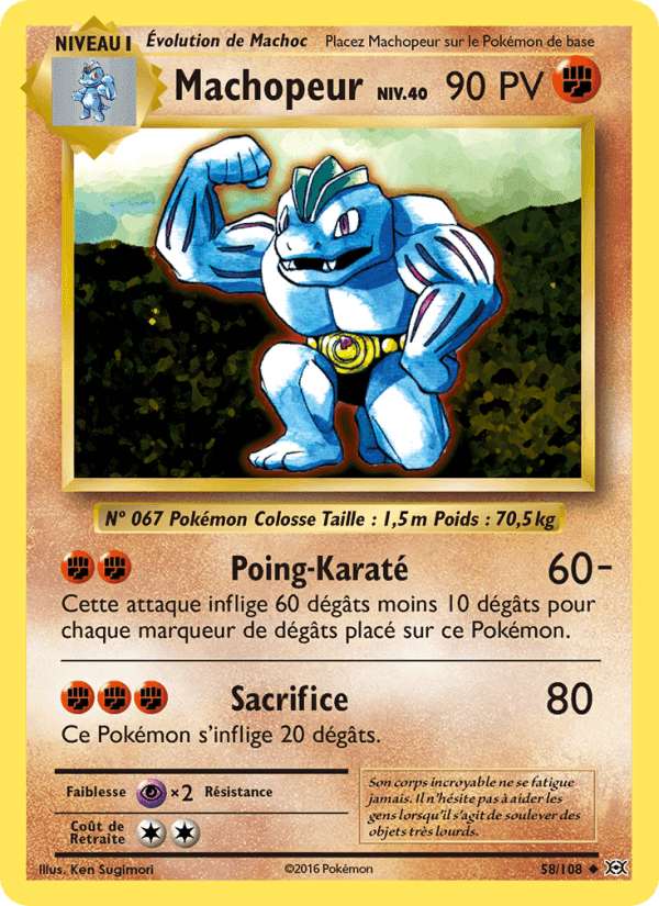 Machopeur, carta 58 de Évolutions