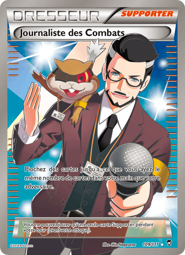 Journaliste des Combats, card 109 from Poings Furieux