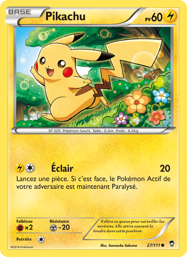 Pikachu, carte 27 de Poings Furieux